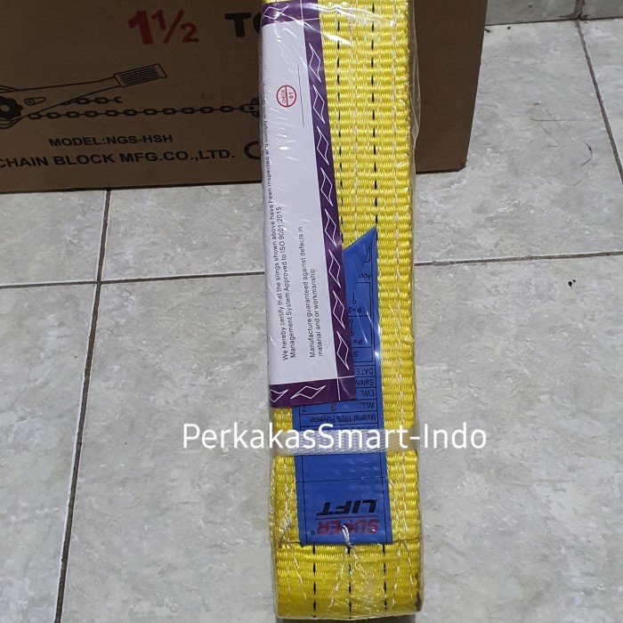 Promo Superlift Polyester Webbing Sling 3Ton X 4Meter/Webing Tali Angkat