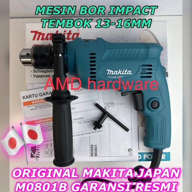 ORIGINAL MAKITA M0801B MESIN BOR TEMBOK IMPACT BETON 13-16 MM MAKTEC RIBKAMASYA0