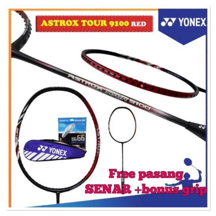 Raket Badminton Yonex Astrox 9100 Japan 4Ug5 +Senar Bg66 Brilliant Set Terpopuler
