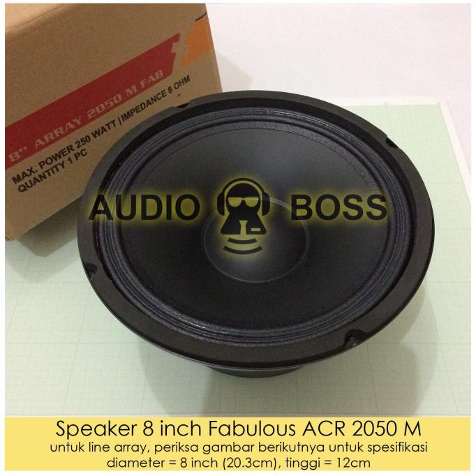 Speaker ACR 8" Fabulous 2050 /ACR 8 inch Fabulous / ACR 8"Fabulus 2050