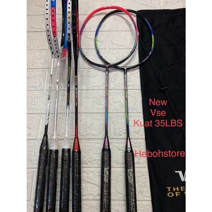 Raket Badminton New Vse Tornado,Sonic 72,Zigler 99 Dll Kuat 35 Lbs Terpopuler