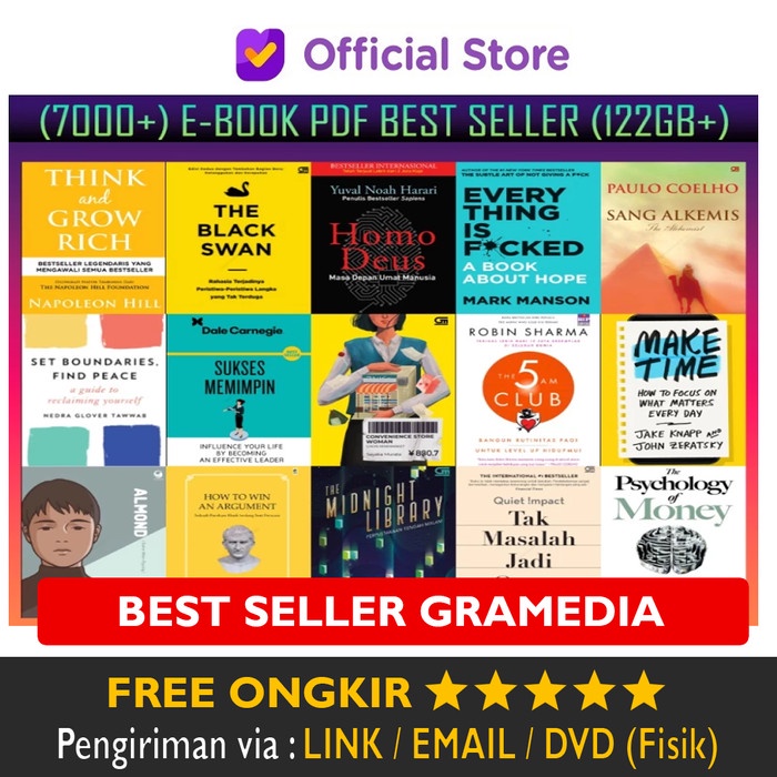 Paket 7.000+ Ebook Buku Digital Best Seller Gramedia Free Update