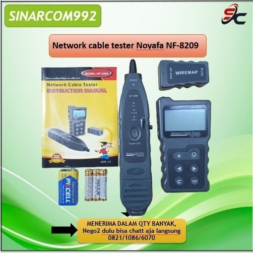 Promo Noyafa Network Cable Tester Noyafa Nf-8209 / Cable Tester Lan