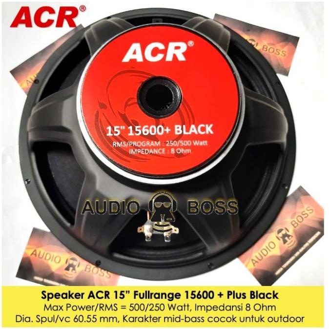 Speaker ACR 15600 + Plus Black / Speaker 15" ACR 15600+ Tambah 15 in