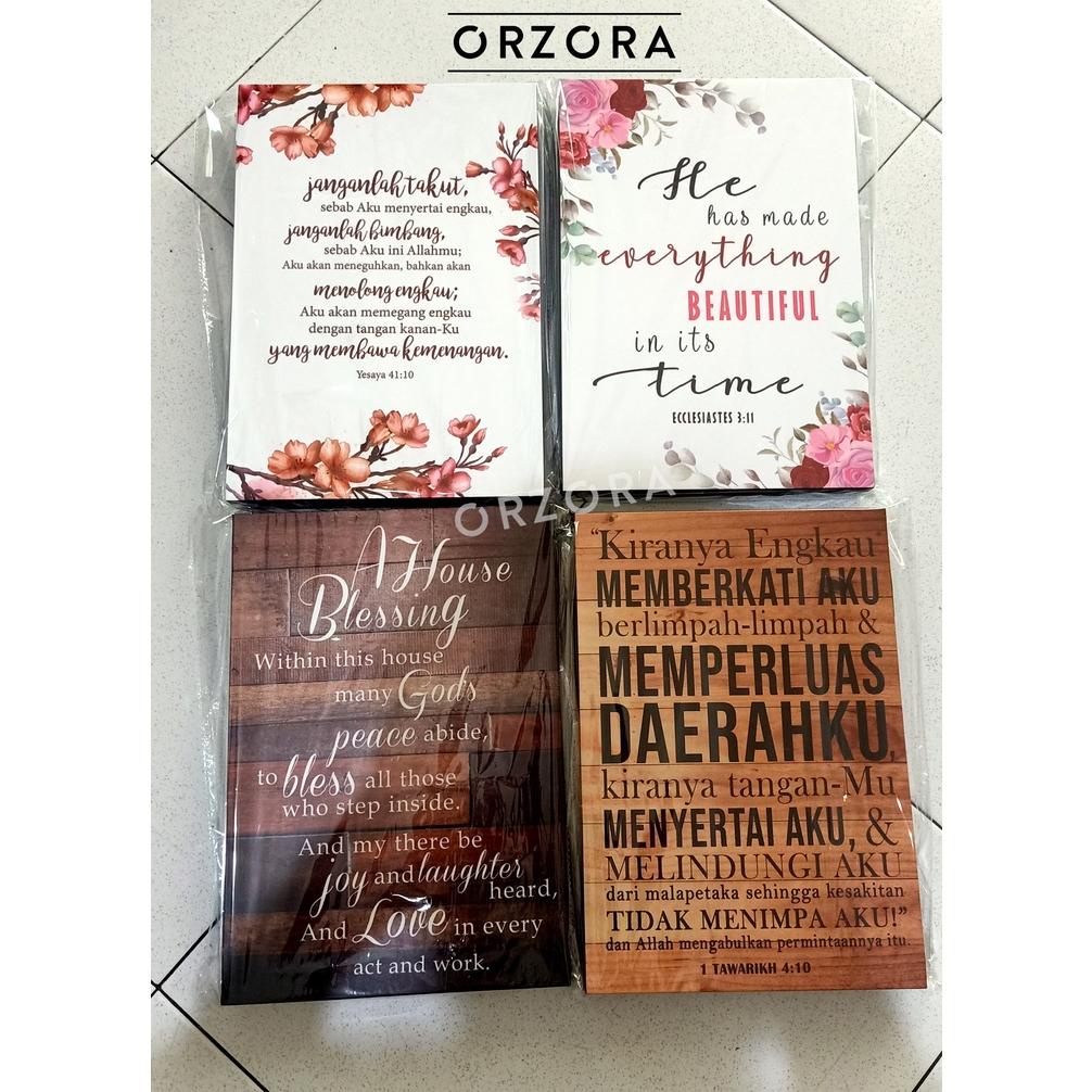 Poster Kristen / Dekorasi Dinding / Pajangan Dinding Rohani / (A0610) Terbaru