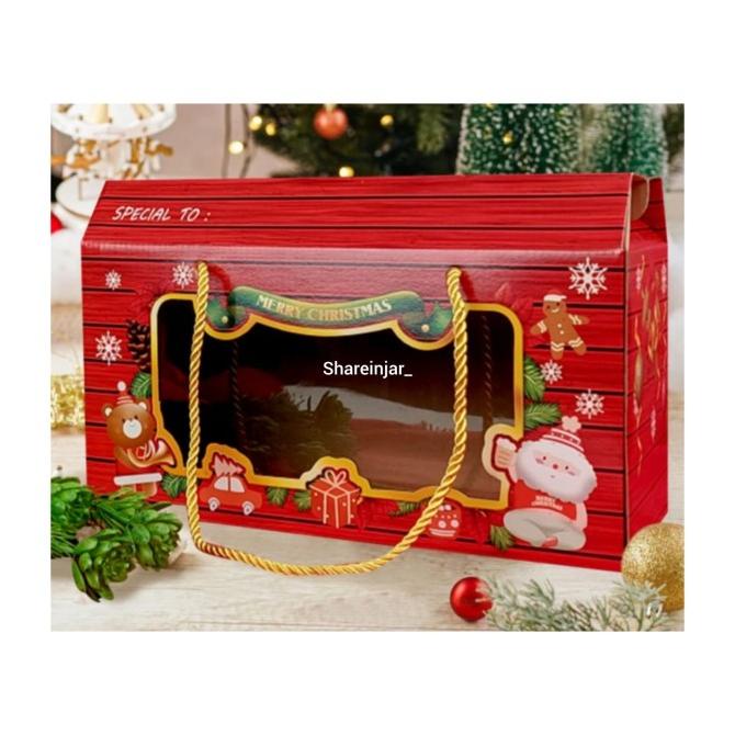 Terbaru Box Kotak Packaging Hampers Kado Natal Christmas 4 Toples 500G #5 Stok Terbatas