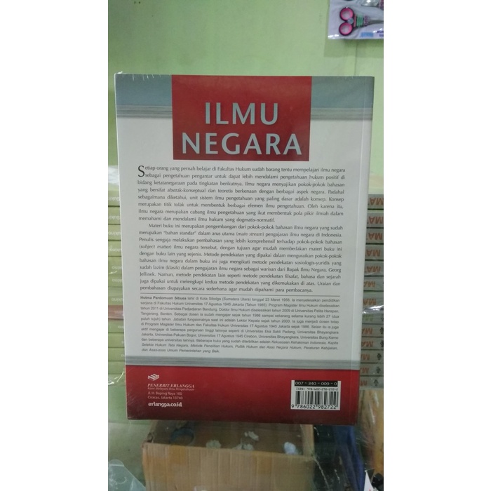 FLASH SALE BESTS SELLER ORIGINAL ILMU NEGARA - HOTMA P. SIBUEA ERLANGGA TERLARIS