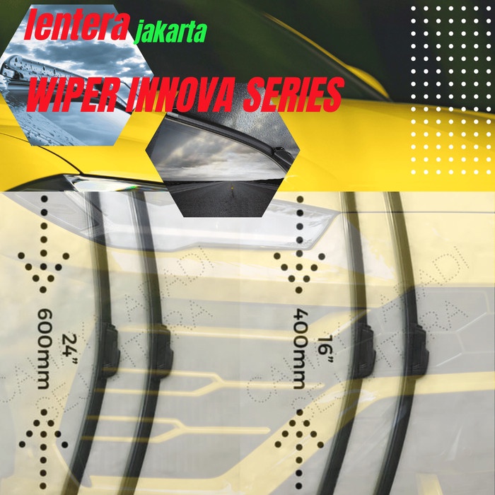 wiper frameless Toyota Innova 2008-2011 uk. 24"-16"