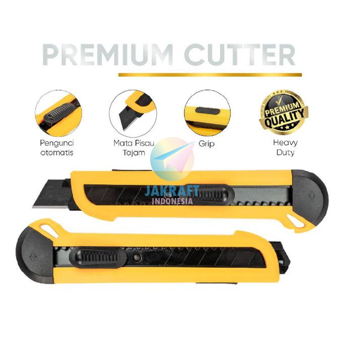 

Cutter Besar Joyko Cu-0510 Plastik Autolock Refill Pakai Pisau L-150 Kode 530