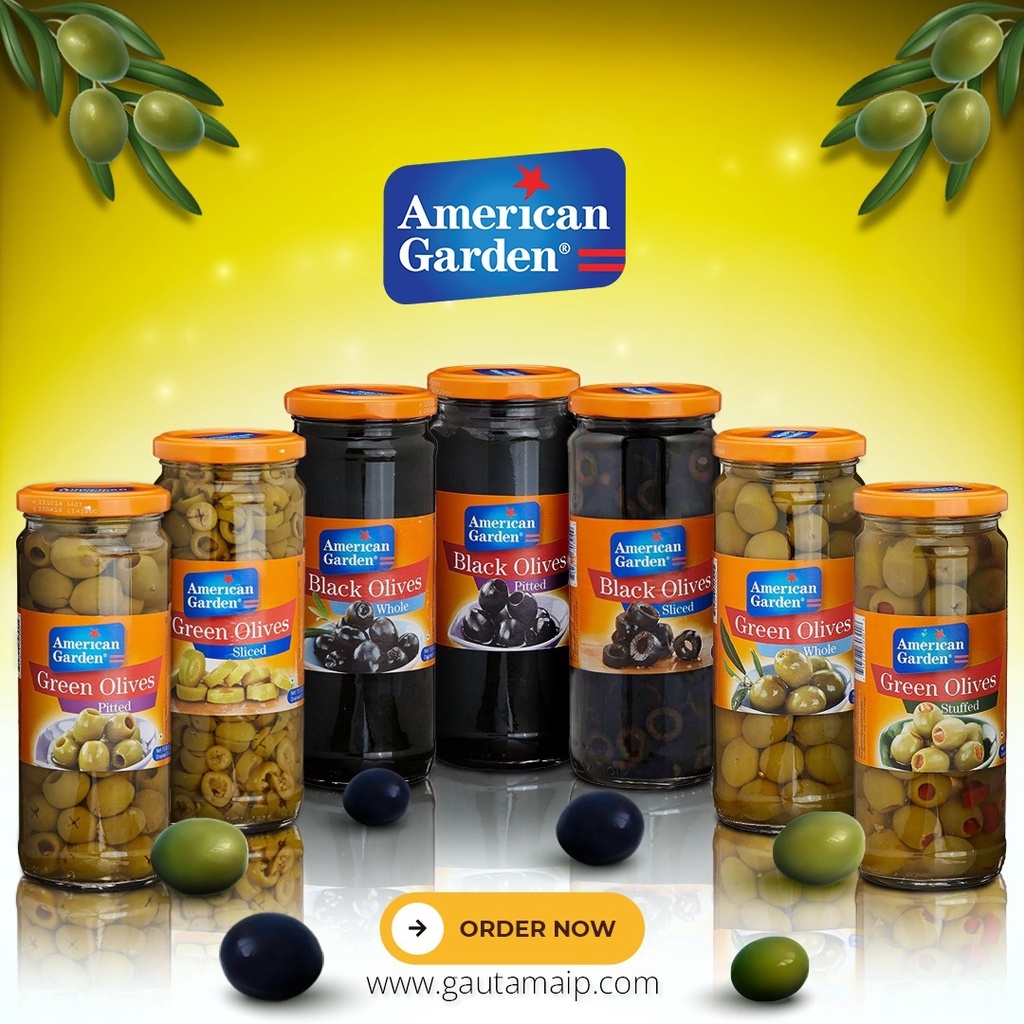 

Acar Buah Zaitun Green Sliced American Garden Jar 450g