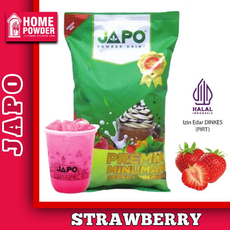 

Bubuk Minuman Drink Powder Rasa STRAWBERRY 1 Kg JAPO