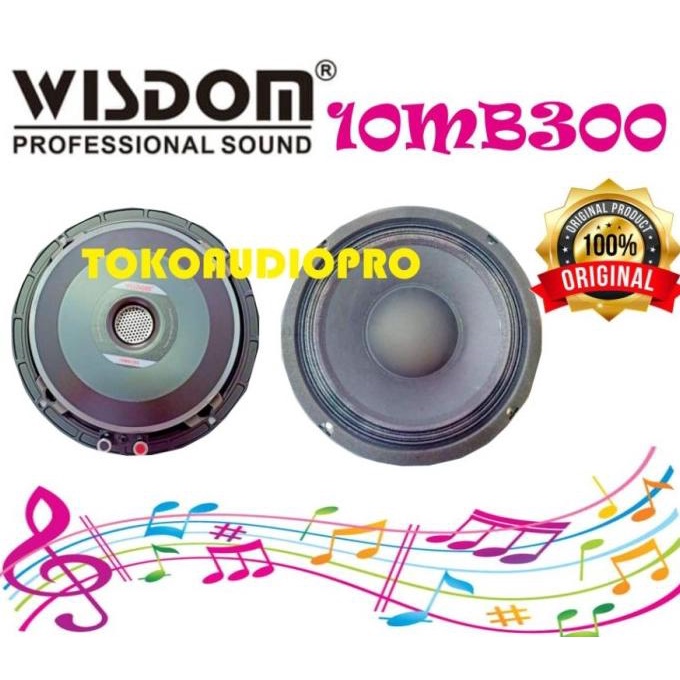 Speaker Wisdom 10MB300 Component Speaker 10 Inch Original Wisdom
