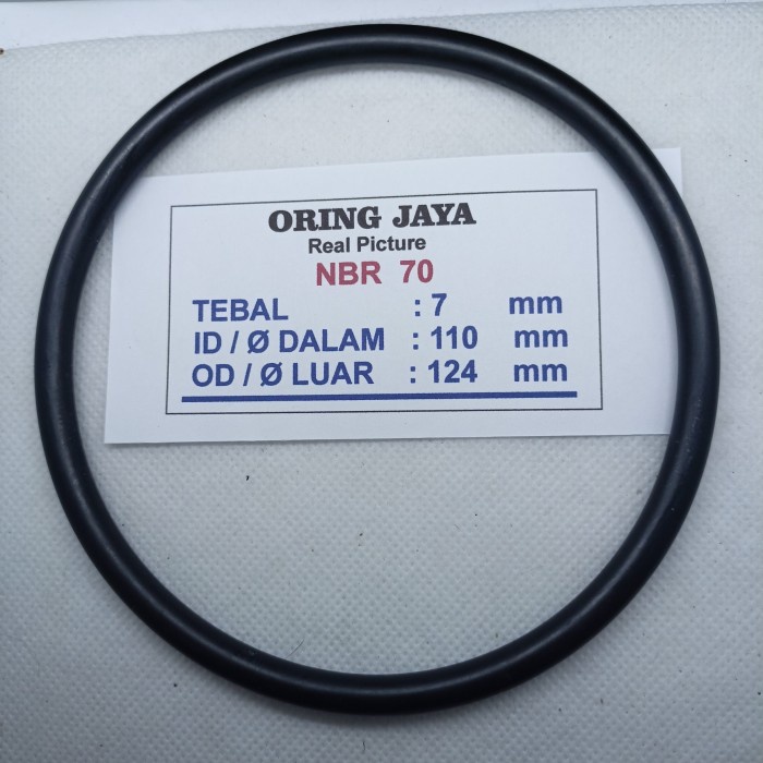 

O Ring 7 X 110 X 124 Mm Nbr 70 Best