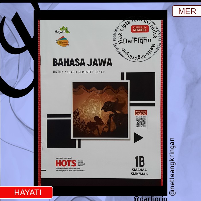 LKS Bahasa Jawa Kelas 10 11 Semester 2 SMA/MA KURMER Kurikulum Merdeka-Hayati-HOTS-Yunika