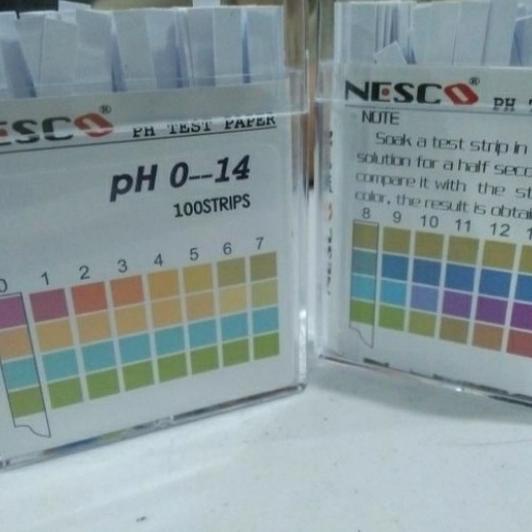 Kertas PH Air / Paper PH / Lakmus PH / Alat Ukur kadar air 0-14 Nesco