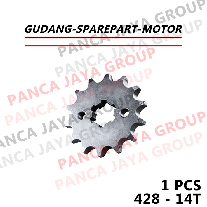 GEAR DEPAN 428 14-15 T VIAR CROSS CROS X 100 150 200 MT MF-ES-SE-GT