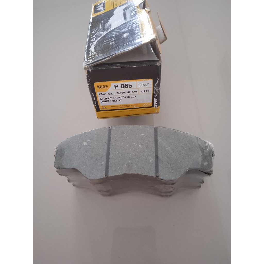 kampas rem depan hilux single cabin 2009-2012