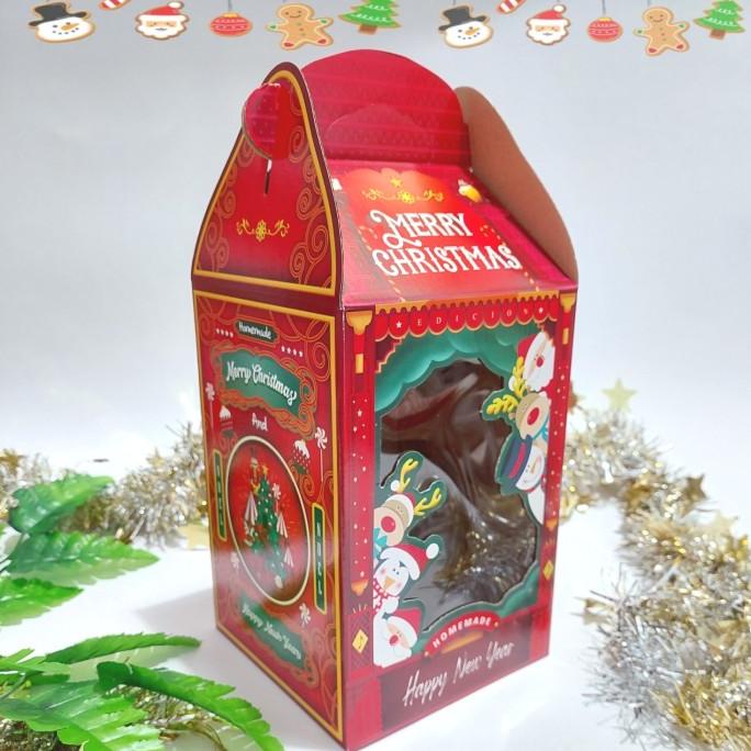 Best Seller Box Dus Hampers Christmas Dus Toples Natal Isi 3 Toples Kue Natal Pengiriman Cepat