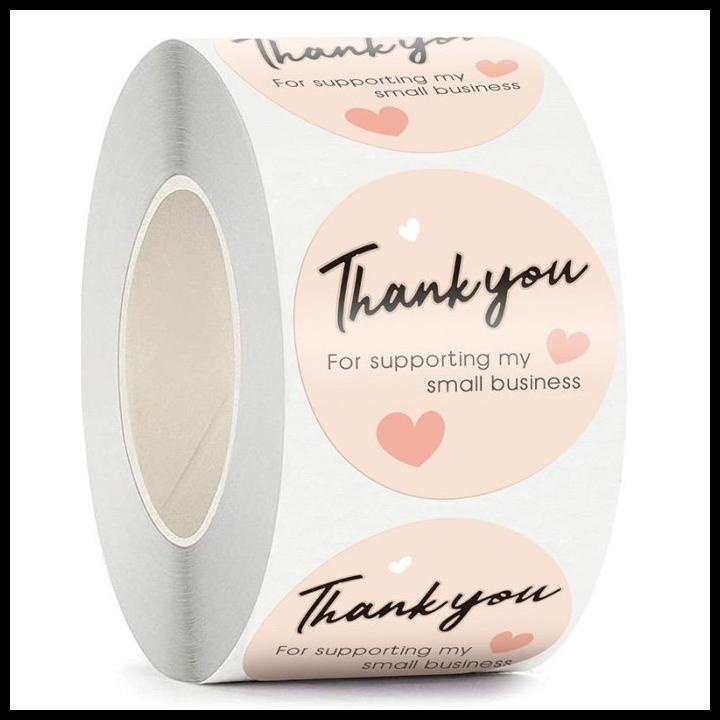 

GRATIS ONGKIR (500 PC) STIKER LABEL THANK YOU 3.8 CM STICKER SEGEL BOX MAKANAN !!!!!