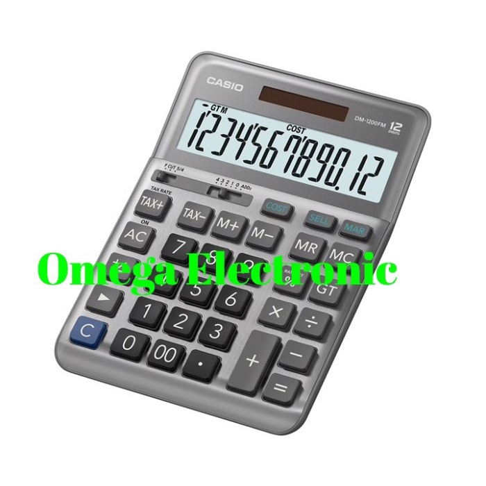 

CASIO DM-1200FM - CALCULATOR DESKTOP KALKULATOR MEJA KANTOR DM 1200 FM ORIGINAL TERBARU