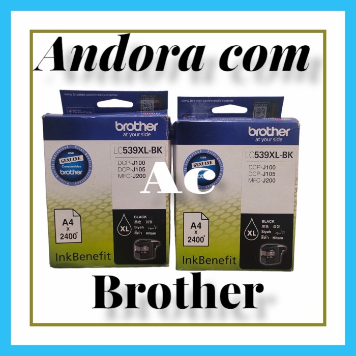 

Baru Tinta Brother Lc 539Xl Black Original High Quality