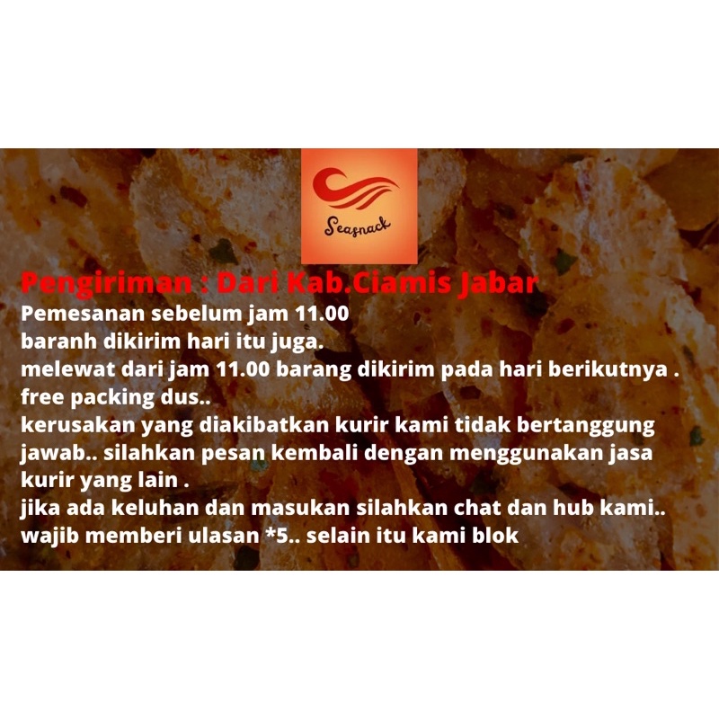 

1Kg Keripik Kaca Cikruh Pedas Daun Jeruk Keripik Beling Keripik Koin