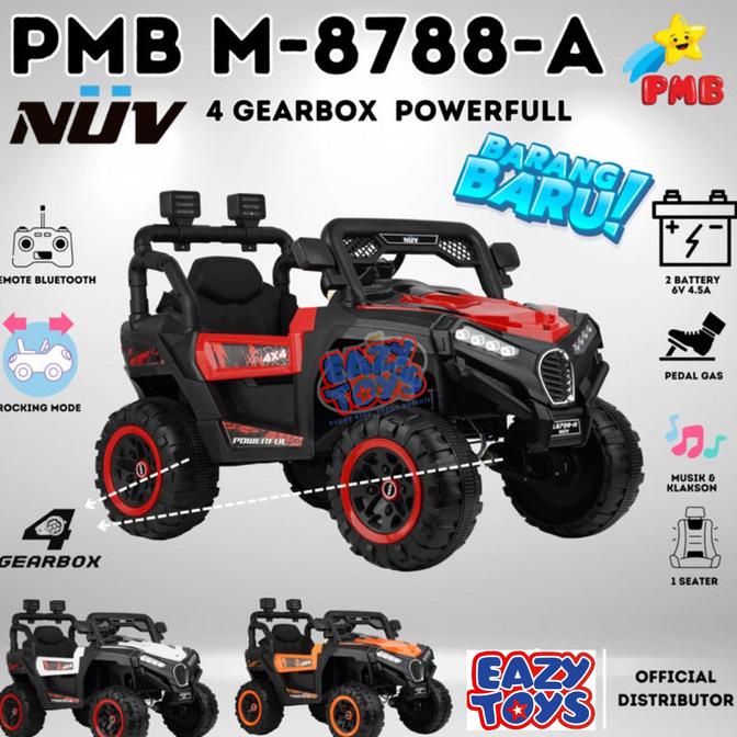 Mobil Aki Anak Off Road 4 Gearbox 4X4 Pmb Nuv M8788A Radiaanastasya