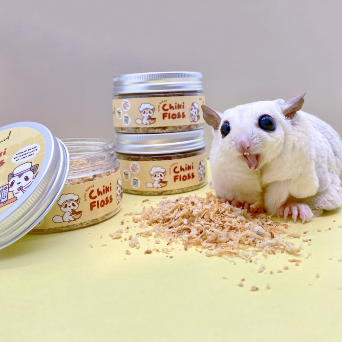 

Chicky Floss, 35Gr, Abon Sehat Homemade Untuk Sugar Glider Dan Pet