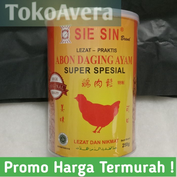 

Sie Sin Abon Ayam Kaleng 250 Gram (Halal)