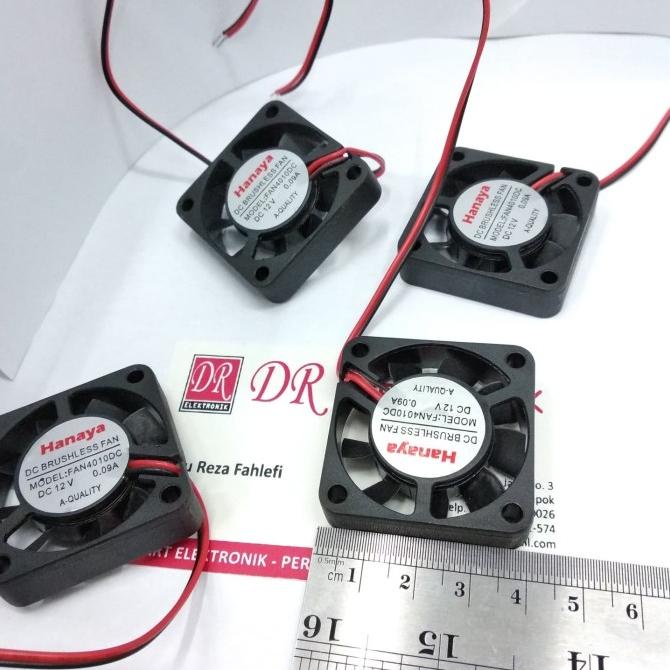 Baru Cooling 0.09a Fan kipas kecil DC 12v 4cm 4x4cm 12volt 12 4 1 cm Hanaya dre3 Kualitas Baik