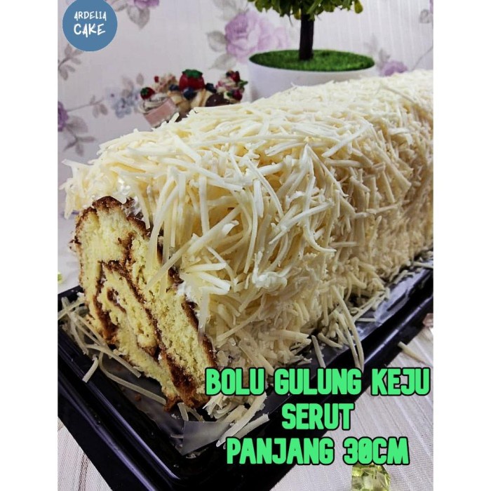 

Roll Keju Serut kue Bolu Gulung PREMIUM / Kue Arisan Lebaran Natal Limited Stock