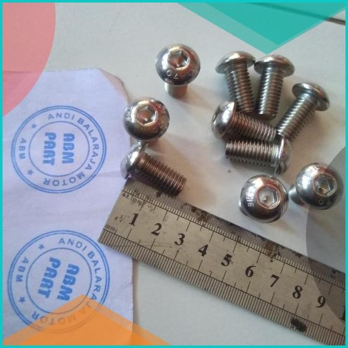 Baut L Stainles Button M10 x 20 atau Baut 14 Panjang 2cm 16novz3 acces