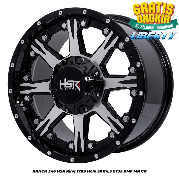 Velg Mobil Ring 17 Hsr Wheel Ranch, Buat Mobil Terios, Rush, Xtrail Star