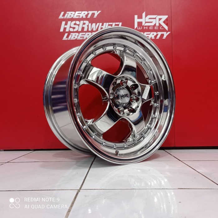 Velg Chrome Ring 16X75 Pcd 8X100-114,3 Et35 Hsr Liberty Surabaya Star