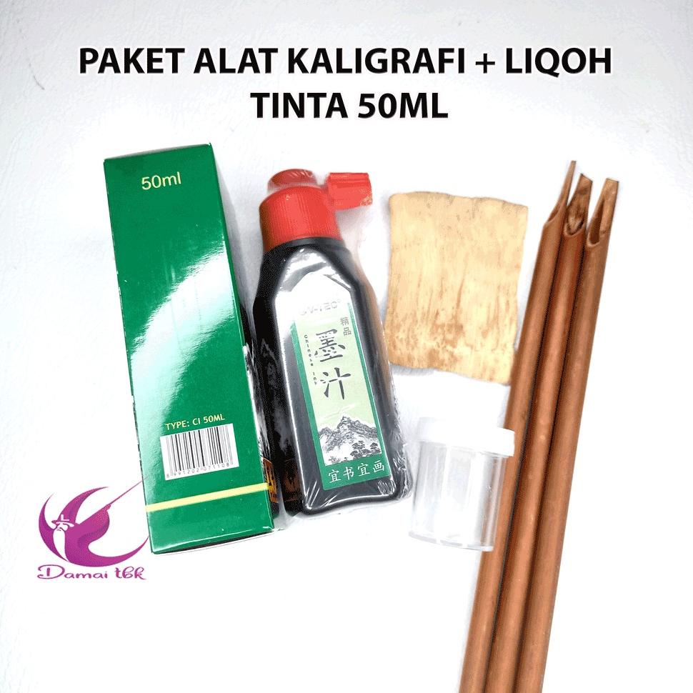 

Promo Paket Alat Kaligrafi 5 SET (tinta+tempat TINTA+3 kalam) PAKET HANDAM JAWI KALIGRAFI Murah