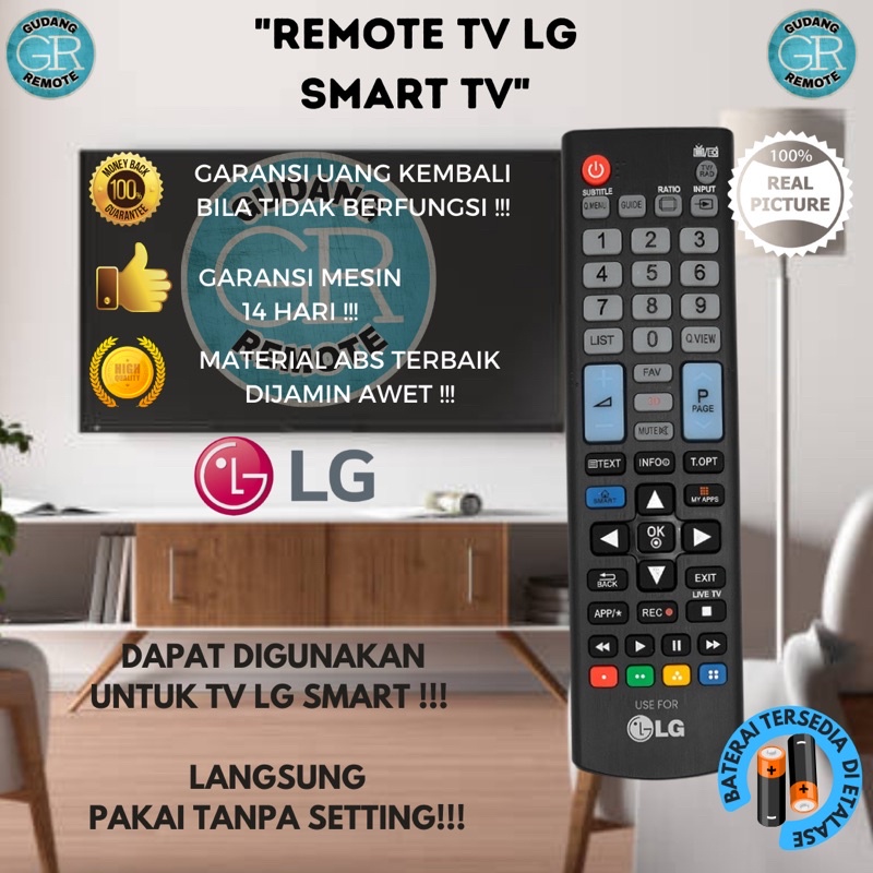 Remot Remote TV LG LCD Smart TV 3D AKB73975761