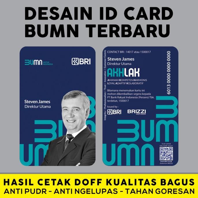 

ID CARD BUMN BANK BRI TERBARU MENGGUNAKAN KARTU BRIZZI