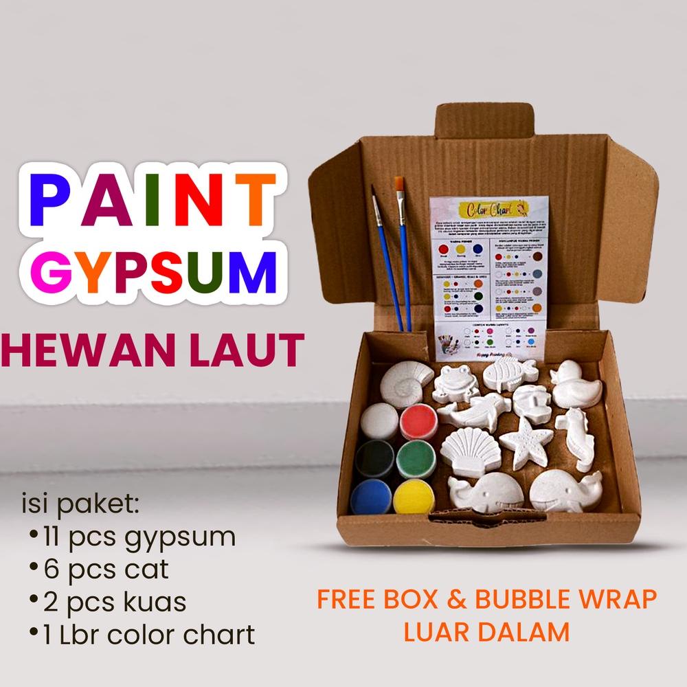 

Update Paket Lukis Gypsum Set Melukis Anak Lengkap DIY Mainan Mewarnai Patung Gypsum Dengan Box Cat Air Acrylic Watercolor Paint Kuas Lukis ~