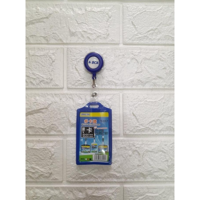 

YOYO GANTUNGAN ID CARD PUTAR STAINLESS-LOGO BCA SMART SOLUTION
