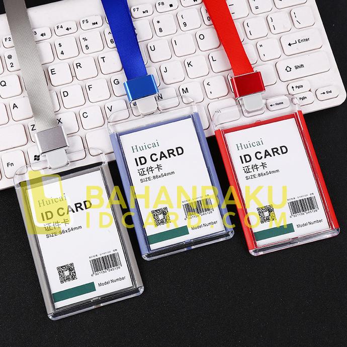 

id card holder akrilik warna tempat idcard wadah kartu akrilik warna/i