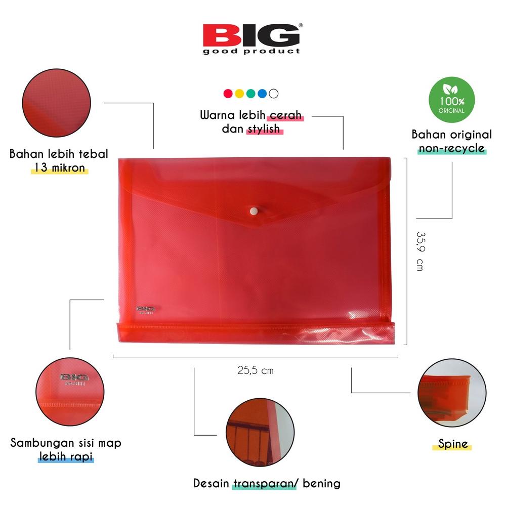 

Big Sale - 12 Pcs BIG Map Kancing F4 Folio Plastik Transparan Dokumen Punggung MF-8111 ,,