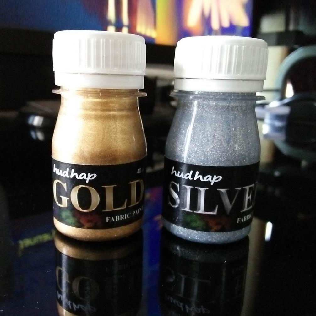 

Best - cat lukis kain emas dan perak 40 ml ,.