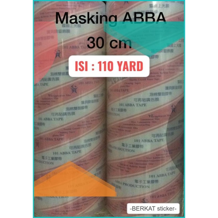 

TRANSFER / MASKING TAPE ABBA 30 cm LAMINASI CUTTING STICKER STIKER 16n
