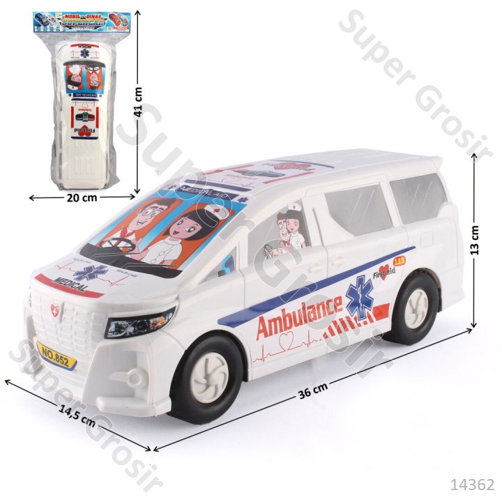 Mainan Anak Mainan Mobil Alphard Ambulance F/C Mobil Dinas Super Car