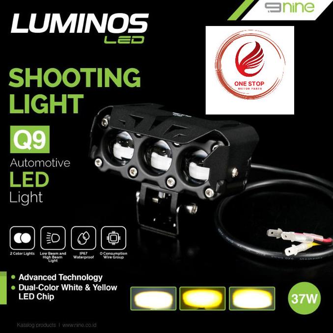LAMPU SOROT LAMPU TEMBAK LASER Q9 LUMINOS UNTUK MOBIL DAN MOTOR