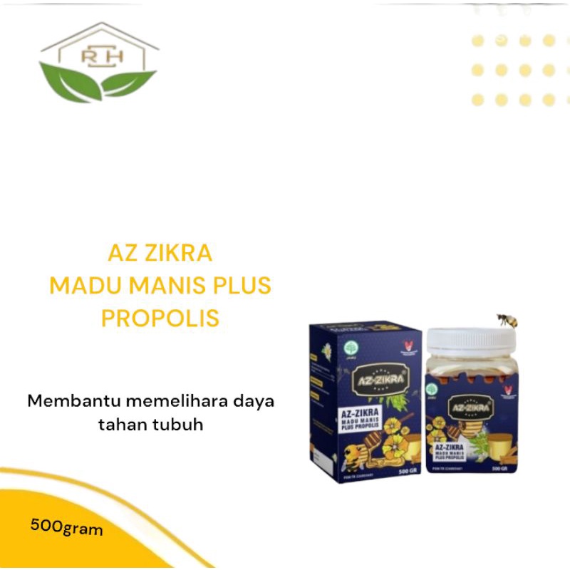 

MADU AZ ZIKRA Madu manis plus propolis 500gram