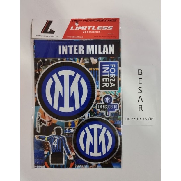 

stiker super clear bola milan