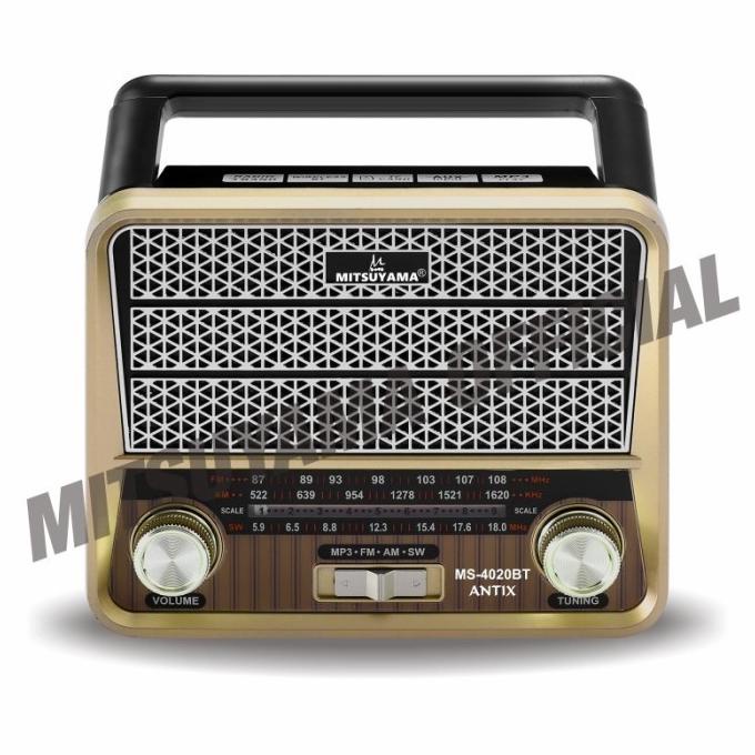 Radio Jadul / Radio Klasik FM / AM Portable Senter LED + USB + AUX