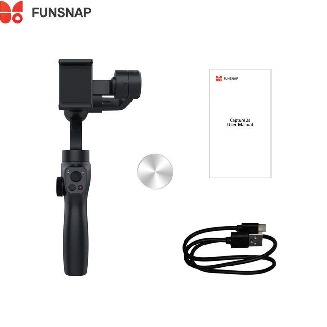 Funsnap Capture Gimbal 2s Stabilizer 3-Axis untuk Semua HP Smartphone