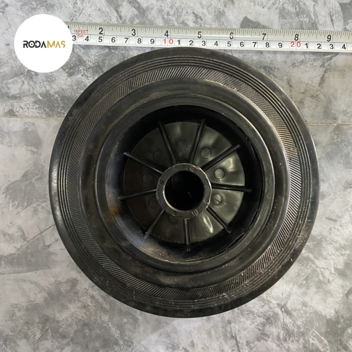 Roda Karet Solid Gerobak Sampah / Roda Tong Sampah 120 L